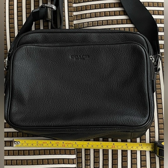 Coach Black Pebble Leather Crossbody Bag - Picture 12 of 14